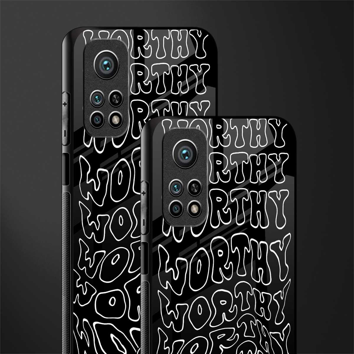worthy black glass case for mi 10t 5g image-2