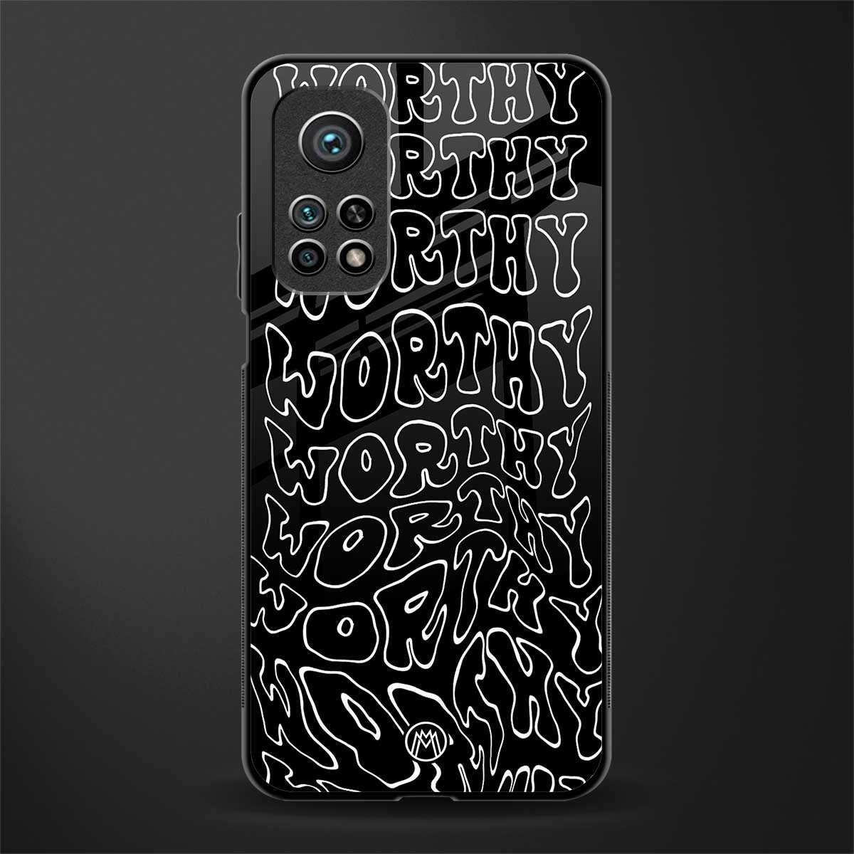 worthy black glass case for mi 10t pro image