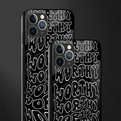worthy black glass case for iphone 11 pro image-2