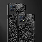 worthy black glass case for realme 8i image-2