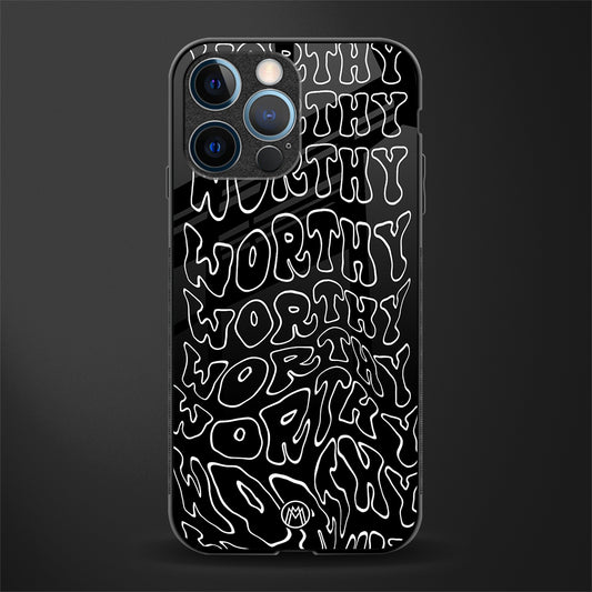worthy black glass case for iphone 12 pro image