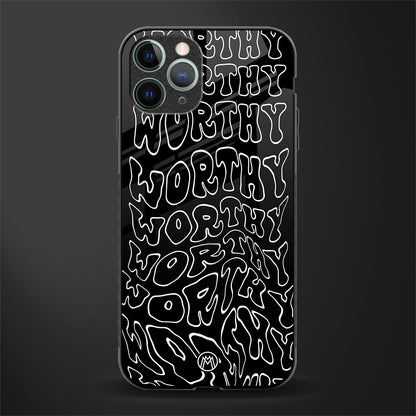 worthy black glass case for iphone 11 pro image