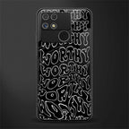worthy black back phone cover | glass case for realme narzo 50a