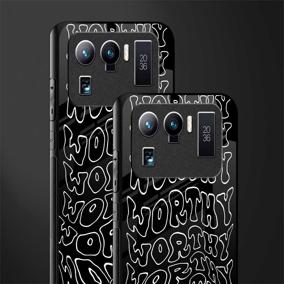 worthy black glass case for mi 11 ultra 5g image-2