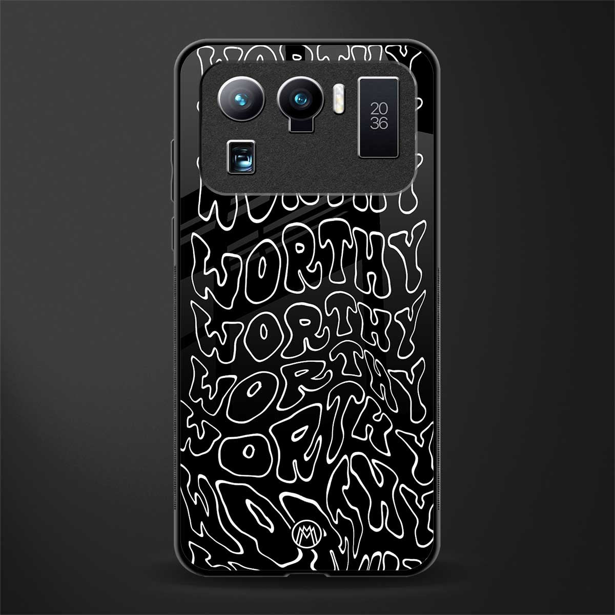worthy black glass case for mi 11 ultra 5g image