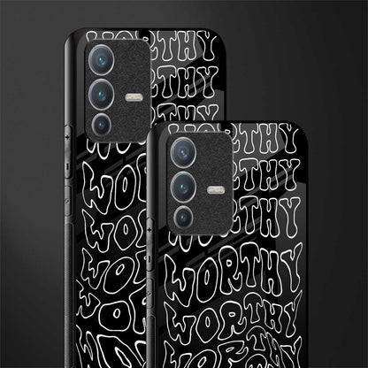 worthy black glass case for vivo v23 pro 5g image-2