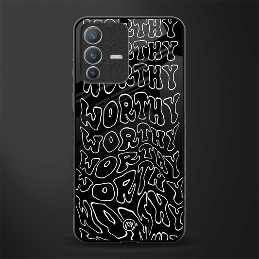 worthy black glass case for vivo v23 pro 5g image