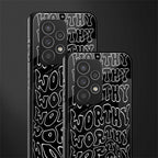 worthy black back phone cover | glass case for samsung galaxy a23