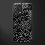 worthy black back phone cover | glass case for samsung galaxy a23