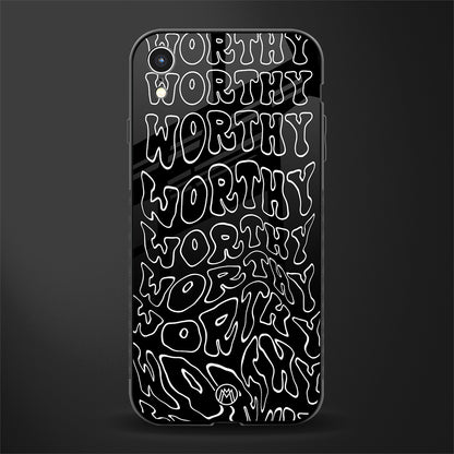 worthy black glass case for iphone xr image