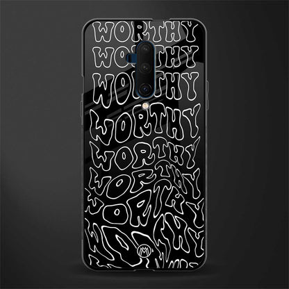 worthy black glass case for oneplus 7t pro image