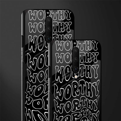 worthy black glass case for oneplus 7 pro image-2
