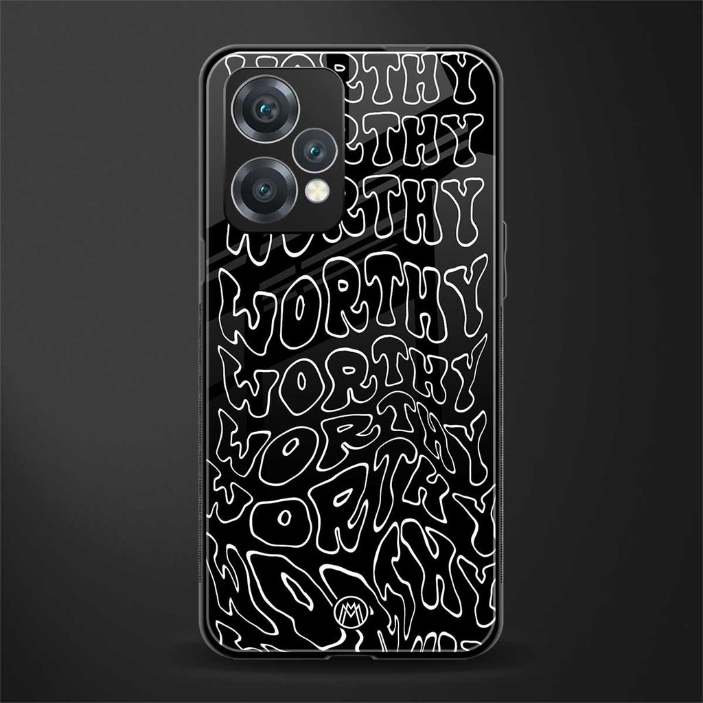 worthy black back phone cover | glass case for oneplus nord ce 2 lite 5g