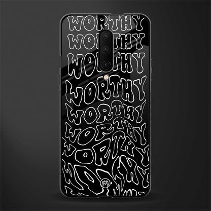 worthy black glass case for oneplus 7 pro image