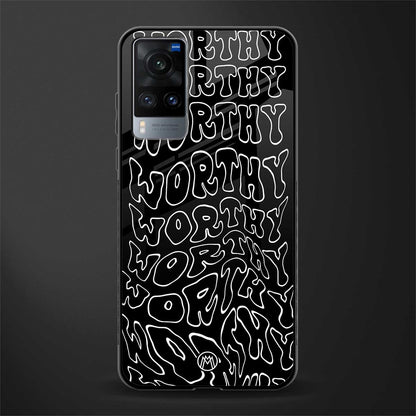 worthy black glass case for vivo x60 image