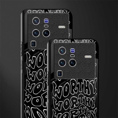 worthy black glass case for vivo x80 pro 5g image-2