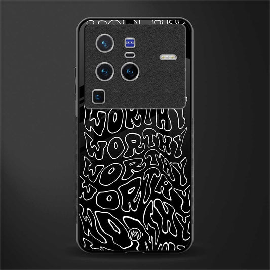 worthy black glass case for vivo x80 pro 5g image