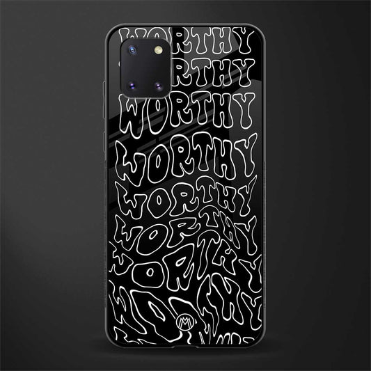 worthy black glass case for samsung galaxy note 10 lite image
