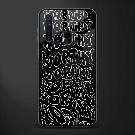 worthy black glass case for samsung a21 image