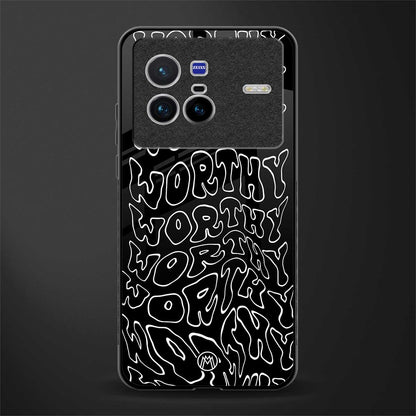 worthy black glass case for vivo x80 image