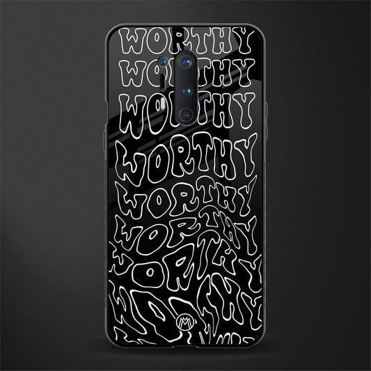 worthy black glass case for oneplus 8 pro image