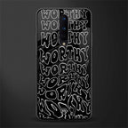 worthy black glass case for oneplus 8 image