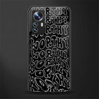 worthy black back phone cover | glass case for xiaomi 12 pro