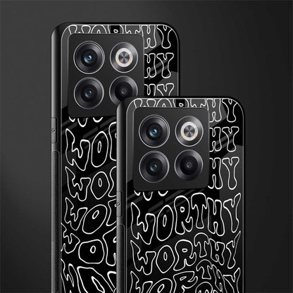 worthy black back phone cover | glass case for oneplus 10t