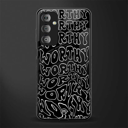 worthy black back phone cover | glass case for samsung galaxy f23 5g