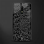 worthy black glass case for oneplus 6 image