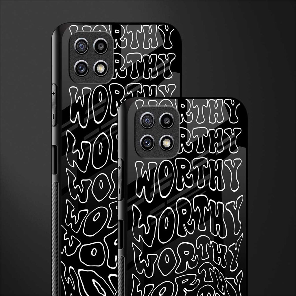 worthy black back phone cover | glass case for samsung galaxy f42