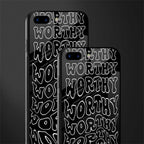 worthy black glass case for iphone 8 plus image-2