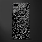 worthy black glass case for iphone 7 plus image