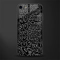 worthy black glass case for iphone se 2020 image