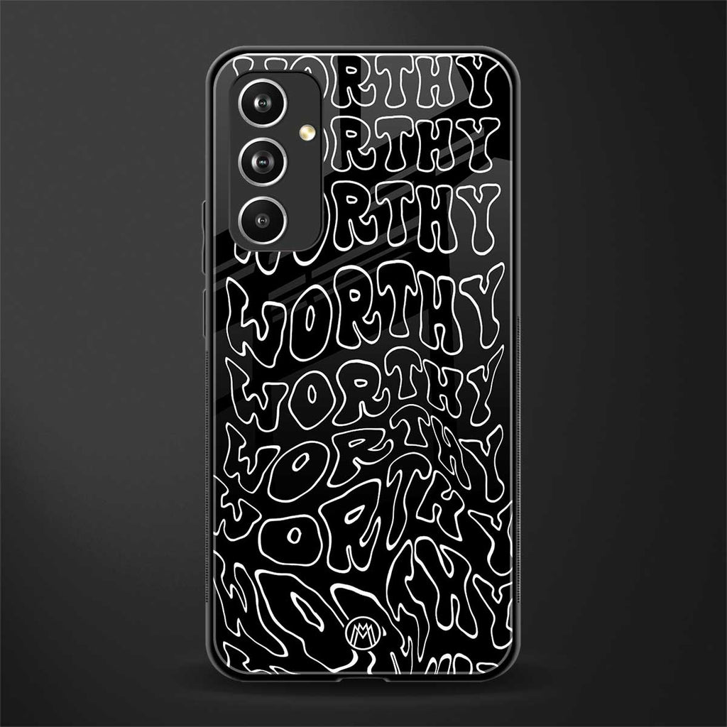 worthy black back phone cover | glass case for samsung galaxy a54 5g