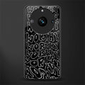 worthy black back phone cover | glass case for realme 11 pro 5g