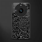 worthy black back phone cover | glass case for realme 11 pro 5g