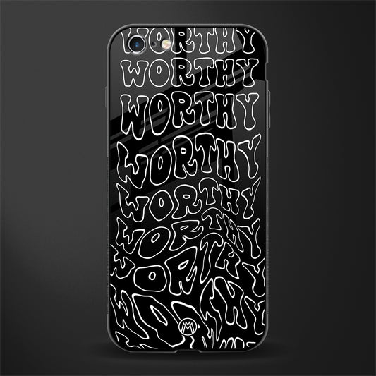 worthy black glass case for iphone 6 plus image
