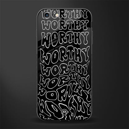 worthy black glass case for iphone 6 image
