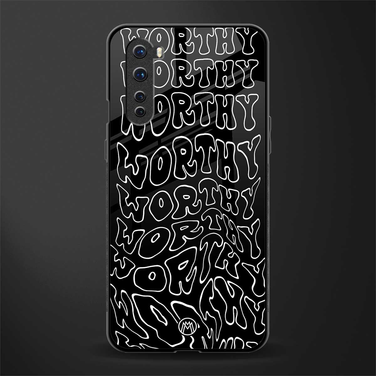 worthy black glass case for oneplus nord ac2001 image