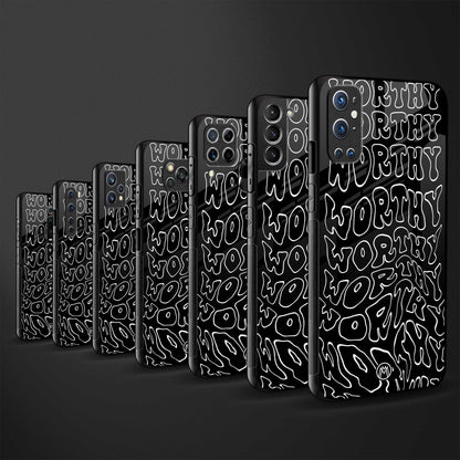 worthy black back phone cover | glass case for oneplus 10r 5g