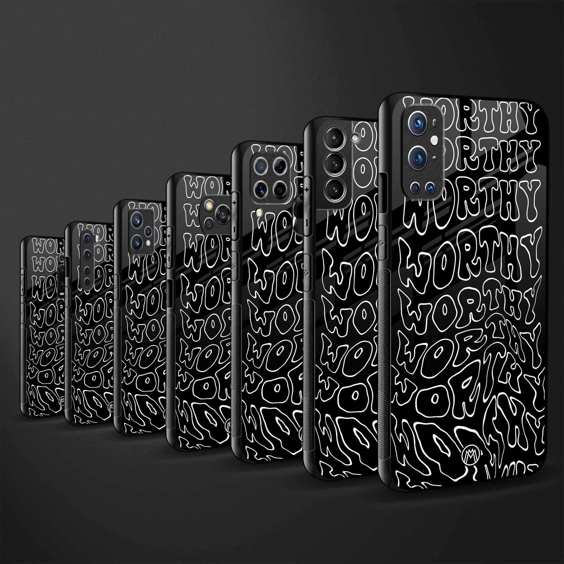 worthy black glass case for redmi 6 pro image-3