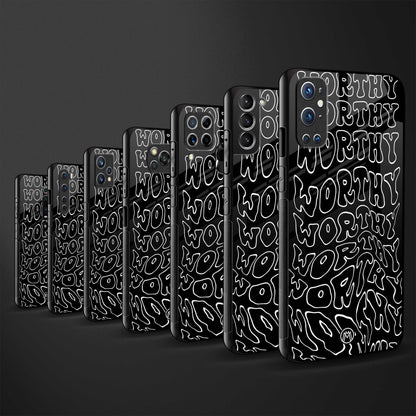 worthy black back phone cover | glass case for oneplus nord ce 3 lite