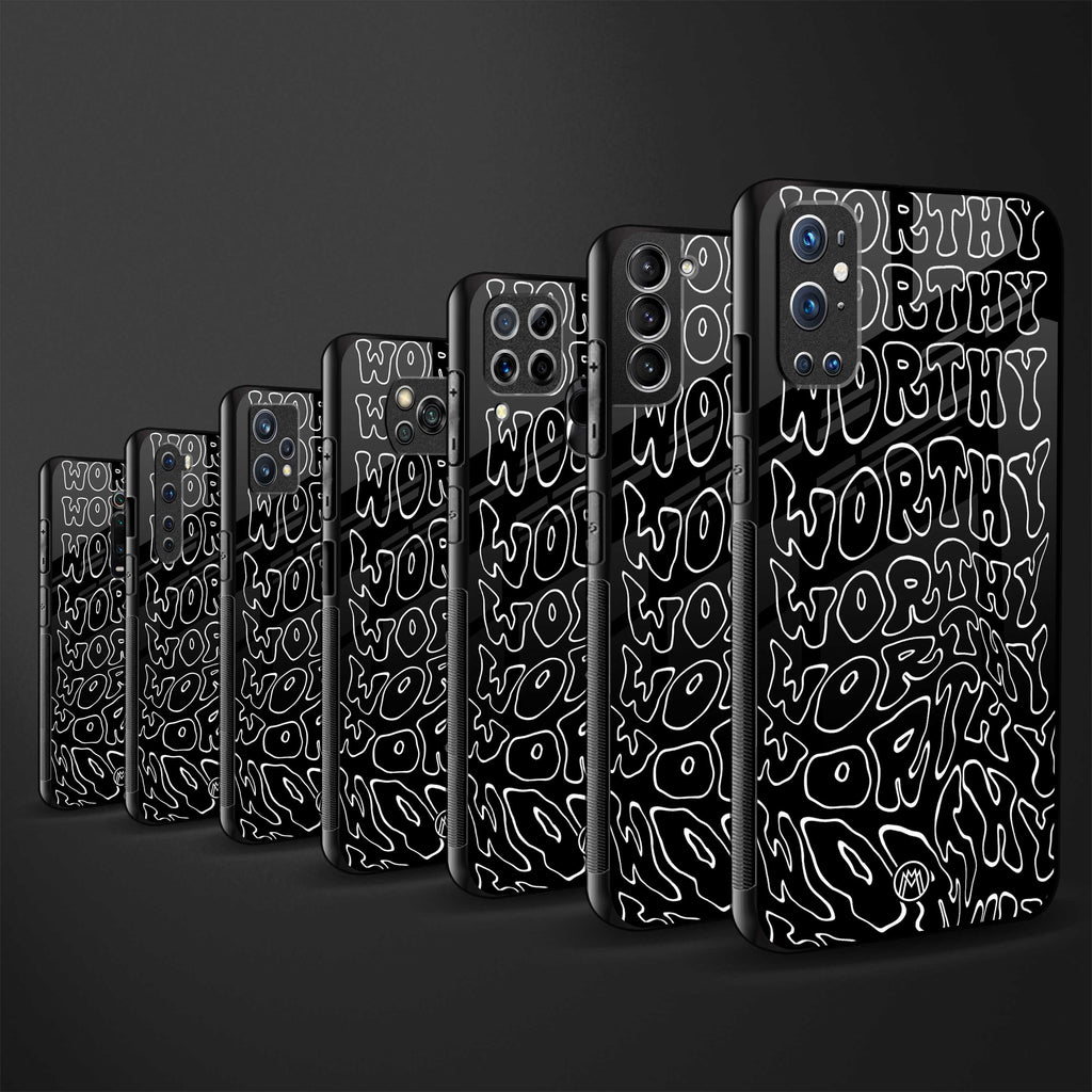 worthy black back phone cover | glass case for realme 9 pro 5g