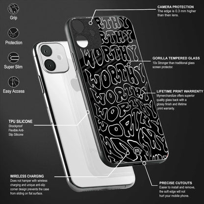 worthy black glass case for redmi note 10 pro image-4