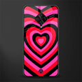 y2k black pink hearts aesthetic glass case for vivo s1 pro image
