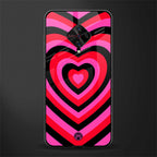 y2k black pink hearts aesthetic glass case for vivo s1 pro image