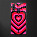 y2k black pink hearts aesthetic glass case for vivo z1 pro image