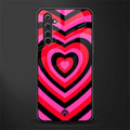 y2k black pink hearts aesthetic glass case for realme 6i image