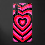 y2k black pink hearts aesthetic glass case for realme 6i image